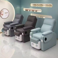 Fauteuil de massage électrique pour pédicure, salon de beauté, canapé de pédicure, lit de bain de pieds inclinable avec système de jets sans tuyauterie et bain à remous