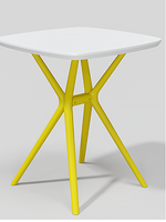 Table basse carrée en plastique moderne et simple pour la maison Table de jardin d'extérieur Table de salle à manger noire de chambre à coucher de restaurant vente en gros