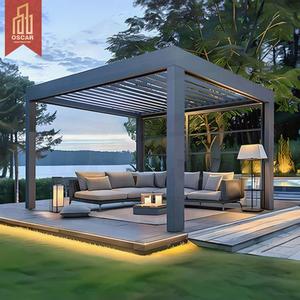 Pergola da Giardino e Patio con Protezione Solare e Ventilazione, Disponibile nelle Misure 3x3m, 4x3m, 4x4m, 6x3m, 6x4m - Product Image 1