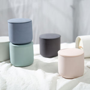 Aikun Luxury Home Fragrance Round Ceramic Soy Wax Bougies parfumées Holiday & Bar Use for Thanksgiving Diwali Easter & Ramadan Lid - Product Image 2