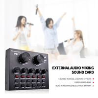 Kit TNH BM800 – Prix le plus bas – Carte son V8 V8S V8SK et microphone à condensateur avec support cantilever pour diffusion en direct et spectacles en ligne