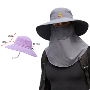 Cappello Protettivo da <span class=keywords><strong>Sole</strong></span> per Esterni con Protezione UV, Visiera e Copricollo, Ideale per Viaggi, Escursioni e Pesca, per Donne - Product Image 6