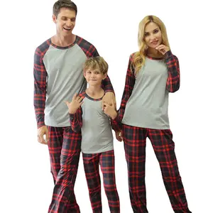 批发定制睡衣Navideas爸爸妈妈和孩子2件家庭圣诞Pjs套装圣诞睡衣适合家庭