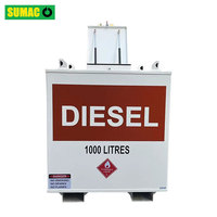 Réservoirs en acier réservoir d'essence diesel ibc réservoir 1000l 250 gallon cube réservoir de carburant de transfert hors sol