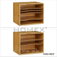 Armoire de rangement en bambou personnalisable, organisateur en bois à étagères réglables pour comptoir de cuisine, bureau et salle de bain