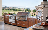 Cuisine Exterieur Barbecue D'extérieur En Acier Inoxydable Pour Cuisine De, Barbecue Modulaire En Bois En Gros Cuisine Exterieur