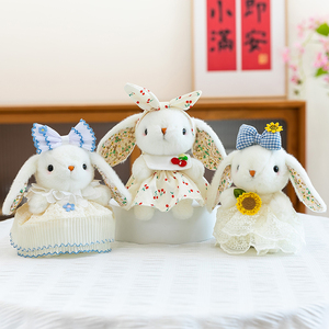 Vente directe d'usine, porte-clés en peluche lapin <span class=keywords><strong>Leila</strong></span> créatif et très vendu, jouet de haute qualité, robe détachable, lapin en peluche, pendentif pour clés - Product Image 2