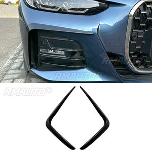 For BMW 4 Series G22 G23 G26 M Sport 2020+ Front Bumper Lip Splitter Fog Lamp <b>Grill</b> Spoiler Cover Air Vent Wind Knife Body Kits - Product Image 1