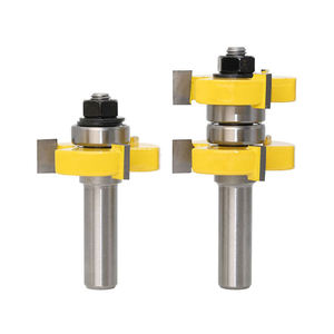 قطعتان من أدوات النحت الخشبية ذات 3 أسنان كربيدية لعمل الفتحات والوصلات مع ساق 6 و8 و12 ملم و1/4 و1/2 بوصة - Product Image 5