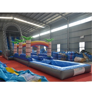 Tùy Chỉnh Ngoài Trời Dành Cho Người Lớn Thương Mại Bơm Hơi Khổng Lồ Trượt Nước Giá Rẻ Sân Sau Trẻ Em Đảng Trượt Bơm Hơi Với Hồ Bơi - Product Image 3