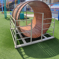 Équipement de parc d'attractions non motorisé : Roue d'exercice pour enfants, Tapis roulant circulaire pour extérieur