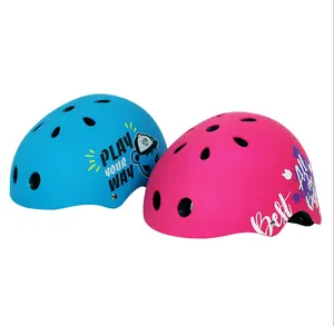 로고 아기 어린이 자전거 헬멧 보호 안전 착용 럭비 모자 스케이트 보드 헬멧