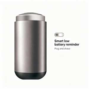 Mini rasoir de poche en aluminium pour homme, rotatif, rechargeable par USB, portable, utilisation humide et sèche, étanche, pour voyage, ultra compact, format de poche - Product Image 2