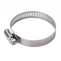 Abrazadera de manguera tipo americano para petróleo y gas W5 de acero inoxidable 316, abrazadera de tubo ajustable con tornillo sin fin, sujetador de petróleo de alta resistencia