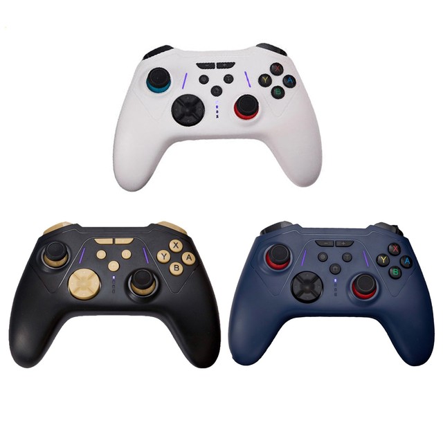 Hot Sale Game Controller for PC&Android, Colorful Light Ring HD Multi-Touch Screen, 6-Axis Gyro Motion Control Gaming Joystick