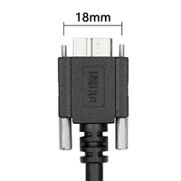 Kabel USB 3.0 Vision A ke Micro B dengan Konduktor Tembaga Berlapis dan Pengunci Sekrup Tunggal