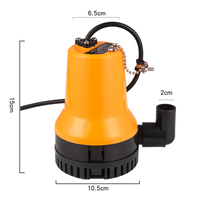 Pompe de transfert d'eau submersible portable à impulsion pour bateau marin, 12V 24V CC
