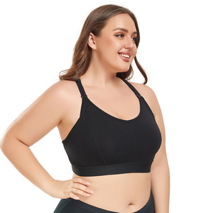 1401 grande taille coton maternité sport soutien-gorge fort Impact confortable alimentation vêtements pour femme vêtements de sport enceinte maman allaitement sport soutien-gorge - Product Image 3