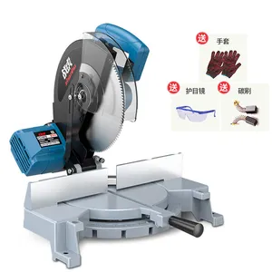 1900W 255Mm Compound Miter Saw Machine 0-45 Degrees Miter Cutting Range Cutting Wood And Aluminum