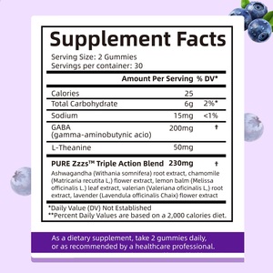 Gummies pour le sommeil OEM 10 mg de mélatonine, complément alimentaire pour le sommeil, sans sucre, gommeux pour adultes et adolescents, non destiné aux femmes enceintes - Product Image 6