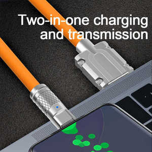 สายดาต้า USB-C แบบใหม่ 2 PD Type-C สำหรับชาร์จเร็ว 5A พร้อมปลอกหุ้ม PVC แบบถักป้องกันสัญญาณรบกวน รองรับการชาร์จเร็ว 20W PD สำหรับอุปกรณ์ต่างๆ - Product Image 5