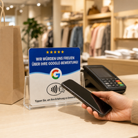 Carte NFC étanche LK Guangdong 13,56 MHz pour avis Google, en acrylique adhésif, puce NTAG213, pour restaurants, hôtels, commerces, réseaux sociaux