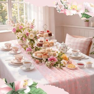 <span class=keywords><strong>Chemin</strong></span> <span class=keywords><strong>de</strong></span> <span class=keywords><strong>table</strong></span> en tulle rose avec nœud brodé, décorations <span class=keywords><strong>de</strong></span> <span class=keywords><strong>table</strong></span> saisonnières, tissu en tulle pour la décoration intérieure, fête prénuptiale, mariage - Product Image 6