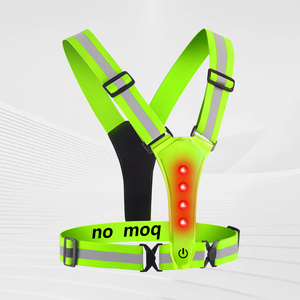 Gilet de sécurité LED haute visibilité USB personnalisé ceinture avec logo rouge bleu jaune rose orange vestes et gilets de sécurité réfléchissants - Product Image 1