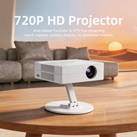 Proyector Inteligente Android 14 para TV, 4K, Láser, HD720P, para Teléfono Móvil y Tableta, Proyector de Tiro Corto, Portátil, Mini Proyector de Películas para Exteriores