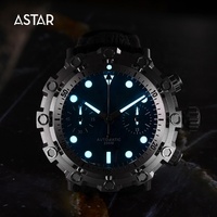 1 pièces logo personnalisé luxe 20atm BGW9 plongée boîtier En Titane eta7753 chronographe mécanique automatique montre de plongée homme requin sangle