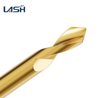 Foret de centrage LANSHENG Modèle LS00133 à angle de pointe de 90°, précision élevée, en acier HSS revêtu de cobalt et de titane, queue universelle, pour CNC 5 axes