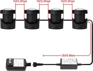 RGBスポットライトIP68シンクタイプ屋外景観照明庭の滝池プールの装飾水槽<span class=keywords><strong>Led</strong></span>水族館ライト - Product Image 4