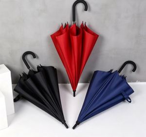 Low Prices Dark Blue Red Black Color Iron Rib <b>Large</b> Long Handle Academy Sublimation <b>Umbrellas</b> for Restaurants - Product Image 5