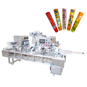 Máquina de llenado y sellado de vasos de agua Mineral de 500ml, cono de helado y champú/conos de Gel, volúmenes de líquido viscoso, componentes centrales PLC - Product Image 1