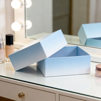 Boîte d'emballage rouge de luxe sur mesure pour cosmétiques, emballage de bijoux, boîtes en carton recyclé
