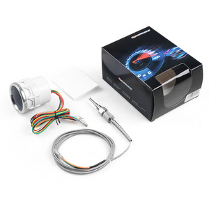 Medidor de Temperatura de Escape de 2 Pulgadas (52 mm) con Acabado de Espejo, Luz Blanca, Mecánico, 12V, Universal - Product Image 3