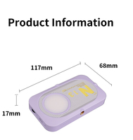 KALIOU N13 Mini Lampe de Poche LED Rechargeable Type-C 10W pour Photographie, Température de Couleur Réglable 2500-9000K CRI95+, Idéale pour le Live