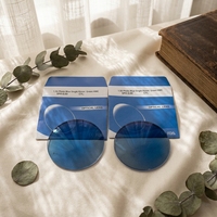 Thinkeylens 1.56 Photo RX Lentilles de Lunettes Optiques sur Mesure à Vision Unique HMC Protection Anti-Lumière Bleue UV420 Photoblue
