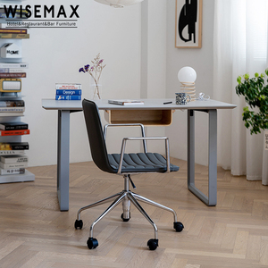 WISEMAX MEUBLES Offre Spéciale Pivotant Ascenseur Ordinateur Greffier Ouest En Cuir Chaise De Bureau En Métal Meubles de Maison - Product Image 5