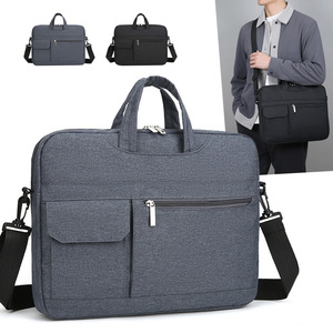 Waterproof Protective Sling <b>Laptop</b> Bag Briefcase Multi-functional Oxford Portable Soft Multiple <b>Small</b> Pockets for Office Use - Product Image 1