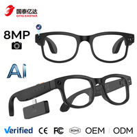 Nouvelles lunettes intelligentes G1 Max 2026 avec module batterie 290 mAh, caméra HD 8MP, mémoire 32 Go, IA et traduction multilingue en temps réel