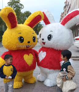 Disfraz de Mascota de <span class=keywords><strong>muñeca</strong></span> de conejo <span class=keywords><strong>inflable</strong></span> de dibujos animados Big Fat Bunny para puesta en escena ocasiones festivas disfraz de conejito <span class=keywords><strong>inflable</strong></span> - Product Image 2