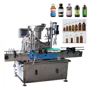 Ligne de production de sirop personnalisée en usine Machine de remplissage de liquide oral pour flacon de liquide oral de 10ml