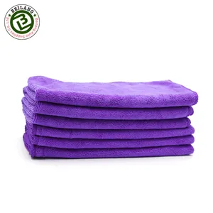 Purple Color Microfiber Car Cleaning Detailing Towel for Car Seat Cover