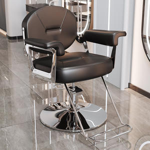 Silla de Peluquería Profesional de Cuero para Salón de Belleza, Asiento Elevable para Cortar el Cabello, Sillas de Barbero Económicas al por Mayor - Product Image 4
