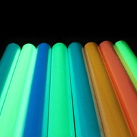 Adhesivo imprimible personalizado PVC largas horas de brillo fotoluminiscente autoadhesivo vinilos cinta que brillan en la oscuridad