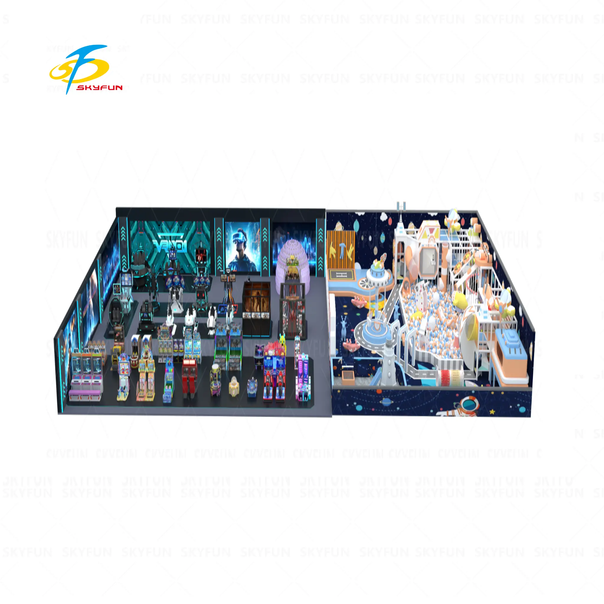 Professional One Stop Solution Service Amusement Park Equipment VR Simulator Arcade Game Machine For Sale