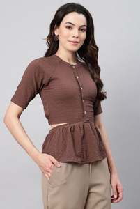 Haut pour femmes à porter en été, léger, respirant, décontracté, haut pour femmes, vêtements de fête, fabriqué en Inde, haut pour femmes - Product Image 6