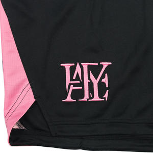 Polyester Drawstring <b>Pink</b> Summer Football <b>Shorts</b> Lightweight High Performance Custom Soccer <b>Shorts</b> Team Training Sweat-Wicking - Product Image 5