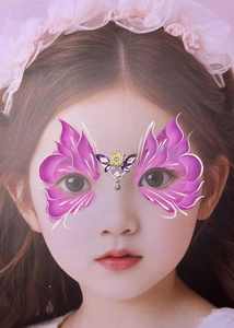 Venta al por mayor cara <span class=keywords><strong>tatuaje</strong></span> niñas diamante <span class=keywords><strong>frente</strong></span> pegatinas escenario creativo belleza pegatinas cara pegatinas - Product Image 5